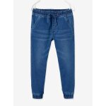 Pantalon jogger en denim effet molleton facile à enfiler garçon stone Pantalon jogger en denim effet molleton facile à enfiler garçon stone