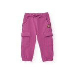 Pantalon jogger pour fille avec poches cargo rose Pantalon jogger pour fille avec poches cargo rose