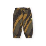 Pantalon jogger pour garon avec imprim camouflage vert militaire