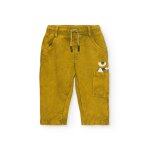 Pantalon jogger pour garon avec motif amusant sur la poche jaune
