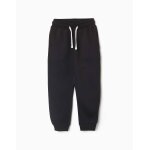 Pantalon de jogging ajust� en molleton avec cordon de serrage noir