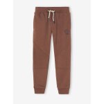Pantalon jogging athletic garon en molleton chocolat