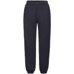 Pantalon de jogging en coton peign qualit suprieure premium bleu marine sombre