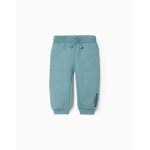 Pantalon de jogging en coton polyester peign bleu clair