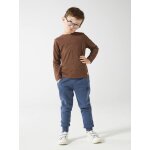 Pantalon jogging garon en molleton dark bleu ardoise