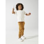 Pantalon jogging garon en molleton ocre