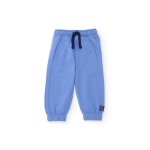 Pantalon de jogging gar�on en molleton avec poches et taille ajustable bleu