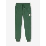 Pantalon jogging garon en molleton vert sapin