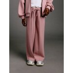 Pantalon jogging large fille vieux rose