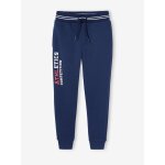 Pantalon jogging sport en molleton garon marine