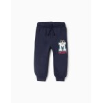Pantalon jogpant en coton mickey bleu fonc