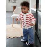 Pantalon large b�b� fille denim l�ger ceinture imprim�e double stone