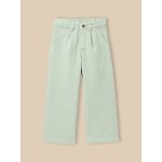 Pantalon large en denim couleur - collection junior amande