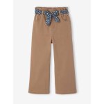 Pantalon large fille camel
