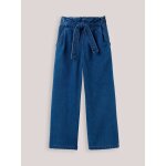 Pantalon large fille denim light denim stone