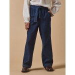 Pantalon large fille denim light denim stone