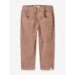 Pantalon large fille lil' atelier mini en velours c�tel� brun