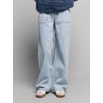 Pantalon large fille ray� ray� bleu