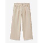 Pantalon large fille sable