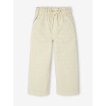 Pantalon large avec plumetis cru