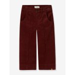 Pantalon large en velours c�tel� fille lil' atelier bordeaux
