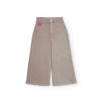 Pantalon large en velours pour fille beige