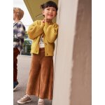 Pantalon large en velours fille marron