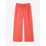 Pantalon legging large fille corail