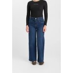 Pantalon loose, large en jeans lexygi middle blue