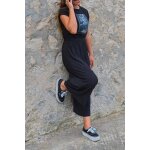 Pantalon loose, large saragi black Pantalon loose, large saragi black