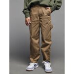 Pantalon loose en toile cappuccino