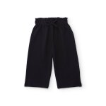 Pantalon en maille pour fille avec taille �lastiqu�e noir