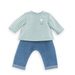Pantalon et marinire bords de loire pour poupon 36 cm multicolore