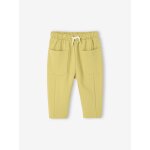 Pantalon en molleton bb taille lastique jaune