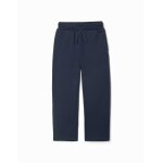 Pantalon en molleton avec cordon de serrage et poches bleu fonc�