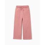 Pantalon en molleton avec cordon de serrage et poches rose