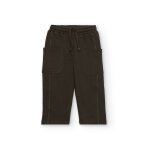 Pantalon en molleton pour garon avec poches cargo marron