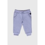 Pantalon molletonn� en coton b�b� bleu lavande e24