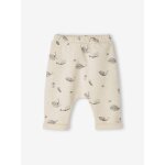 Pantalon naissance en molleton imprim lopard beige chin aop baleine