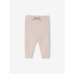 Pantalon naissance en tricot mauve Pantalon naissance en tricot mauve