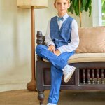 Pantalon À pinces coton ambroise bleu marine Pantalon À pinces coton ambroise bleu marine