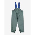 Pantalon de pluie pour enfants avec bretelles pullea finkid turquoise