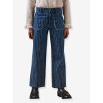 Pantalon ray� marine