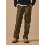 Pantalon relax en twill gar�on kaki