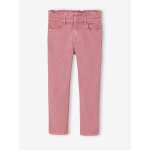 Pantalon slim fille morphologie large mauve