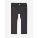 Pantalon slim fille morphologique large anthracite