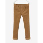 Pantalon slim velours garon camel
