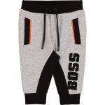 Pantalon de surv�tement b�b� en coton gris, noir