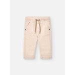 Pantalon en toile gabardine beige
