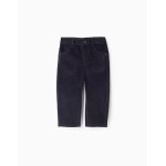 Pantalon en velours ctel bleu fonc